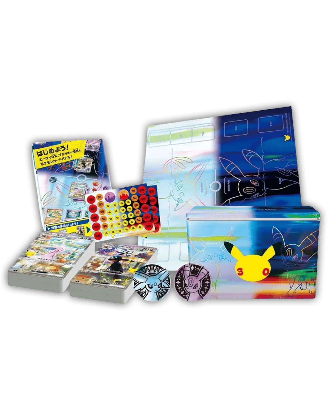 Pokemon 30th Celebration Premium Deck Set Espeon & Umbreon - japanisch - Vorbestellung