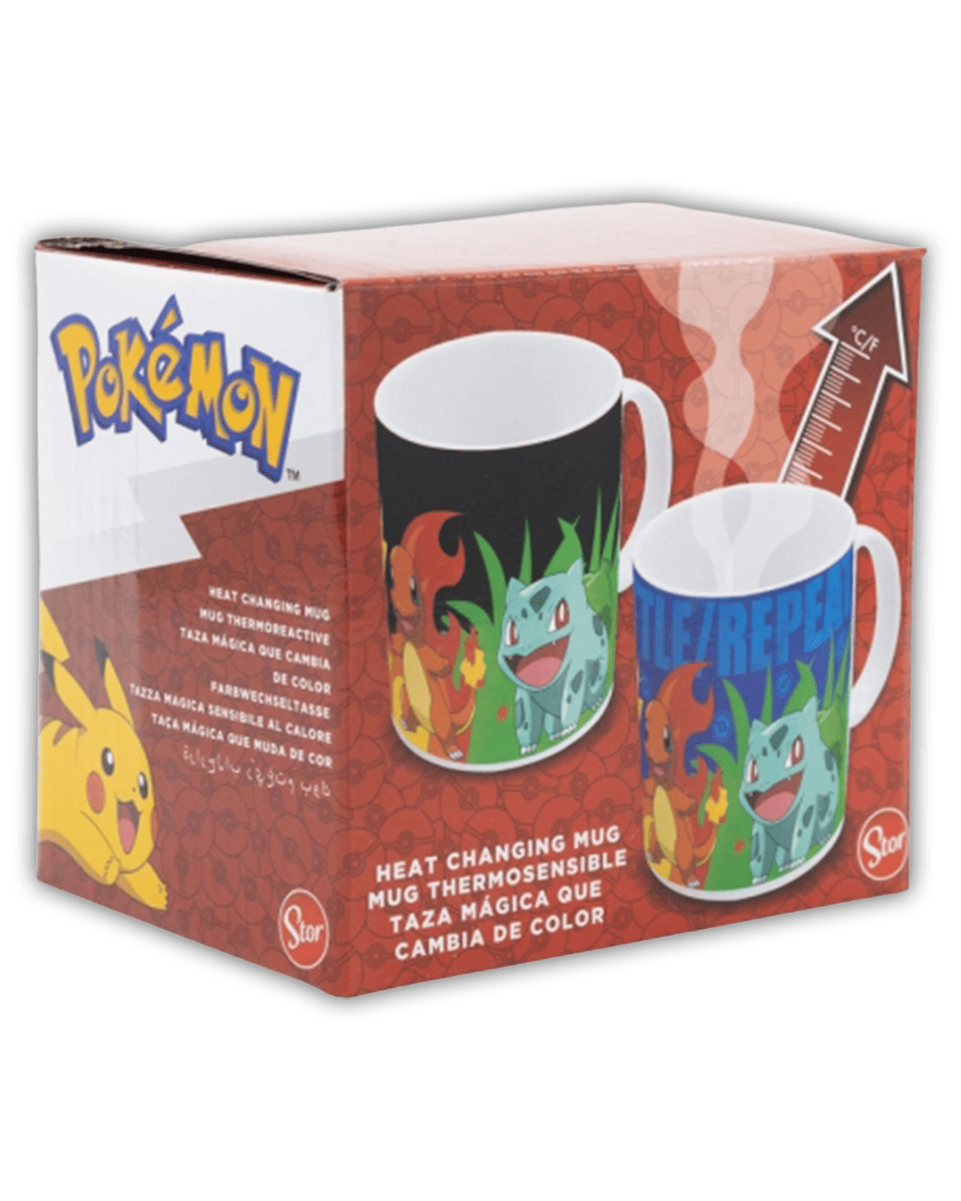 Pokemon Farbwechselnde Tasse mit Starter Design - 325 ml