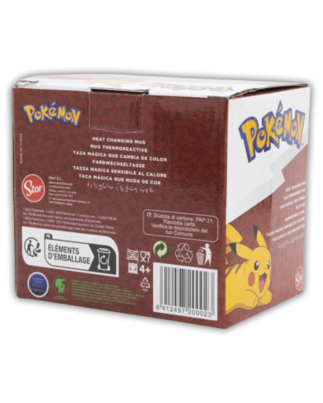 Pokemon Farbwechselnde Tasse mit Starter Design - 325 ml