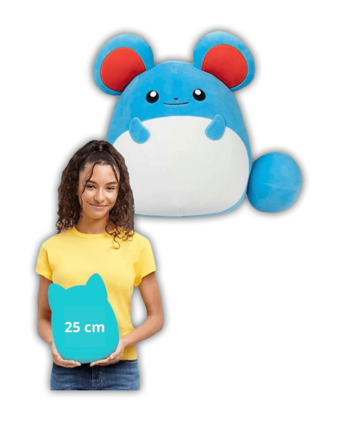Pokemon Plüsch - Squishmallow Marill 25 cm - offizielles Plüsch