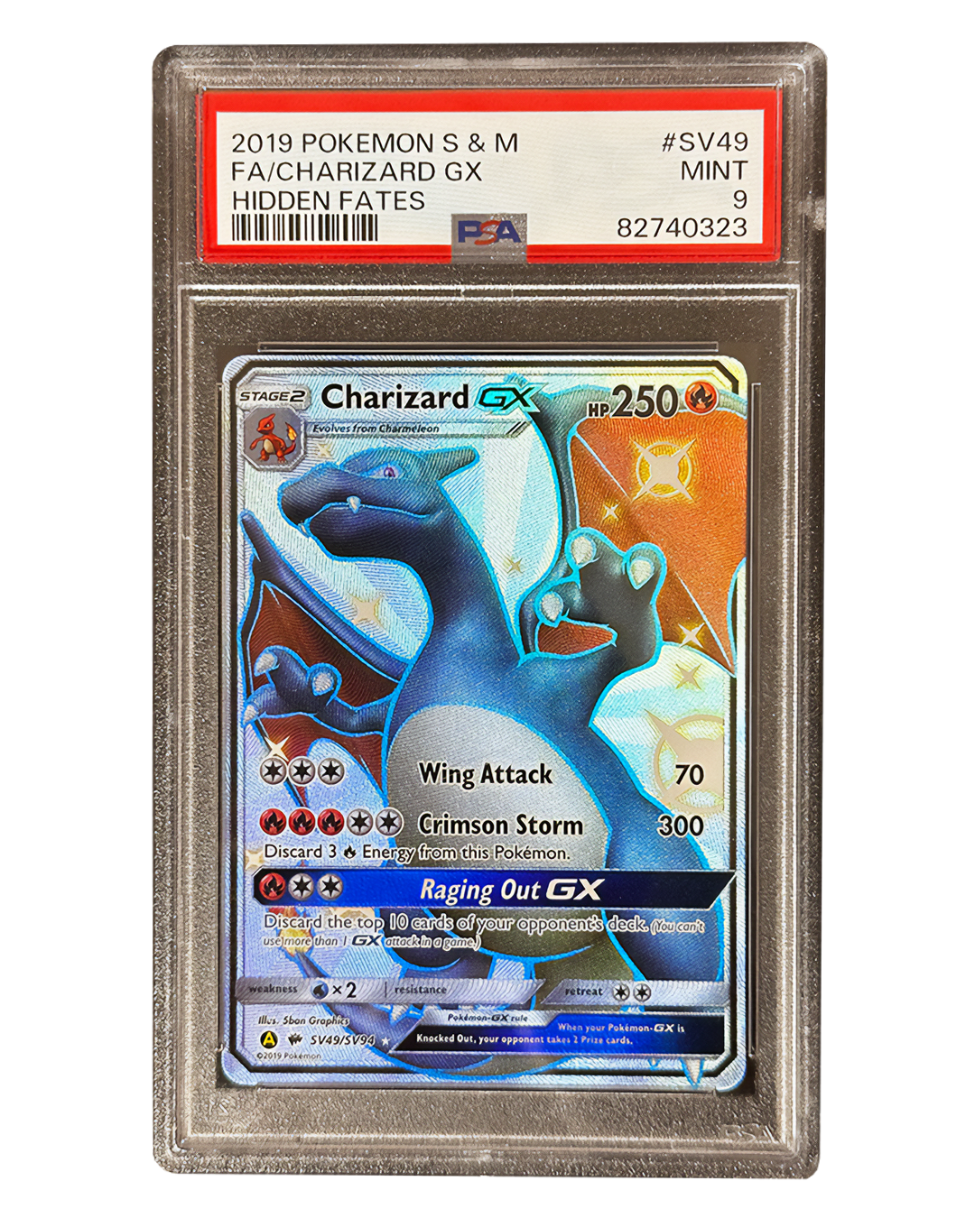 Charizard GX PSA9 🇬🇧