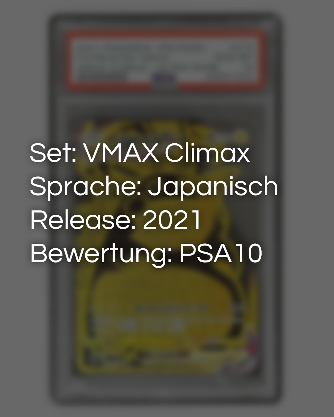 Pikachu VMAX UR PSA10 🇯🇵