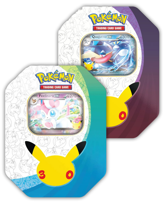 Pokemon 30 Jahre Feelinara ex oder Quajutsu ex Tin Box 🇩🇪 - nach Wahl