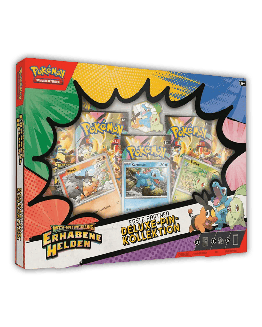 Pokemon Erhabene Helden Erste Partner Deluxe-Pin-Kollektion 🇩🇪