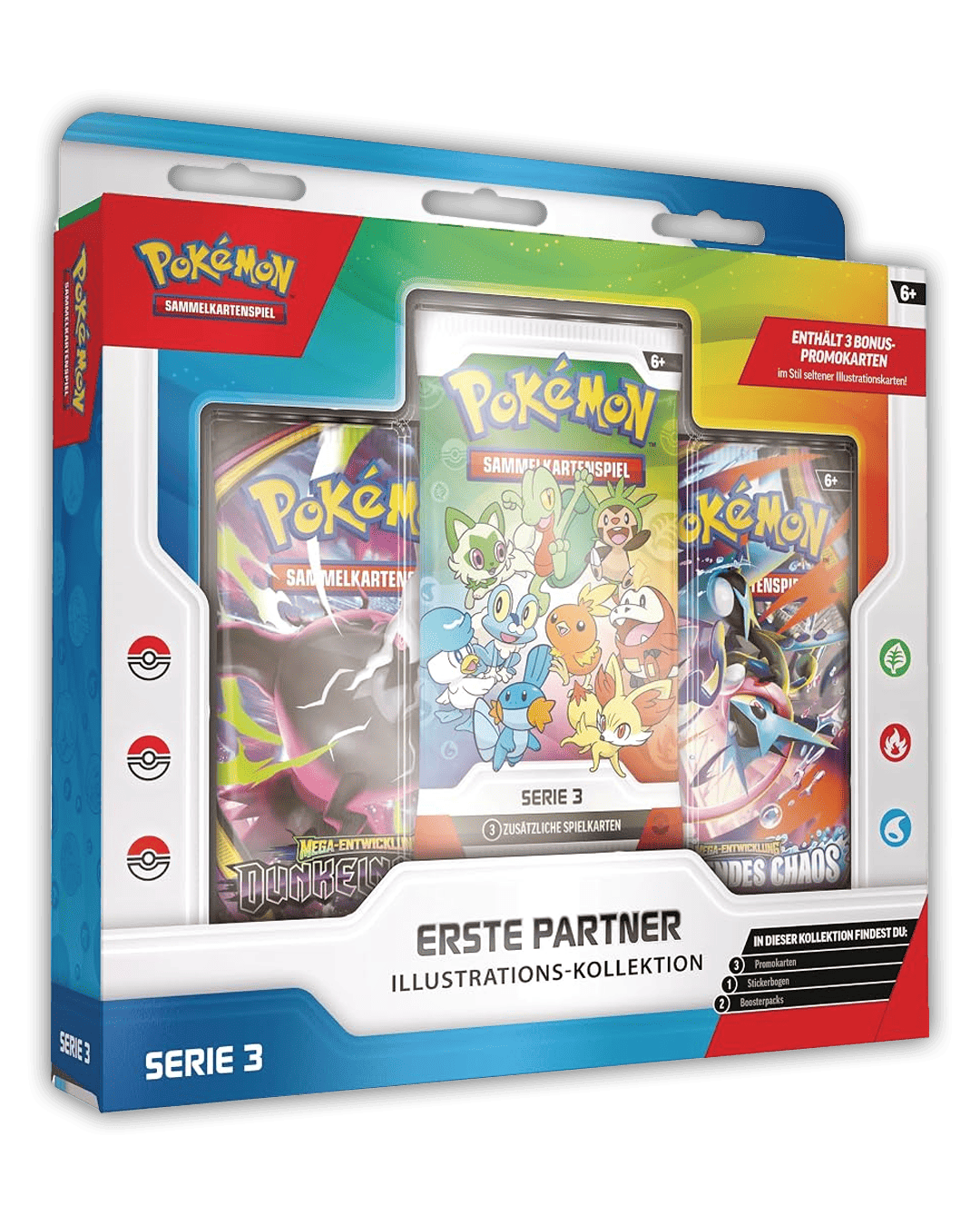 Pokemon Erste Partner Illustrations-Kollektion Serie 3 🇩🇪