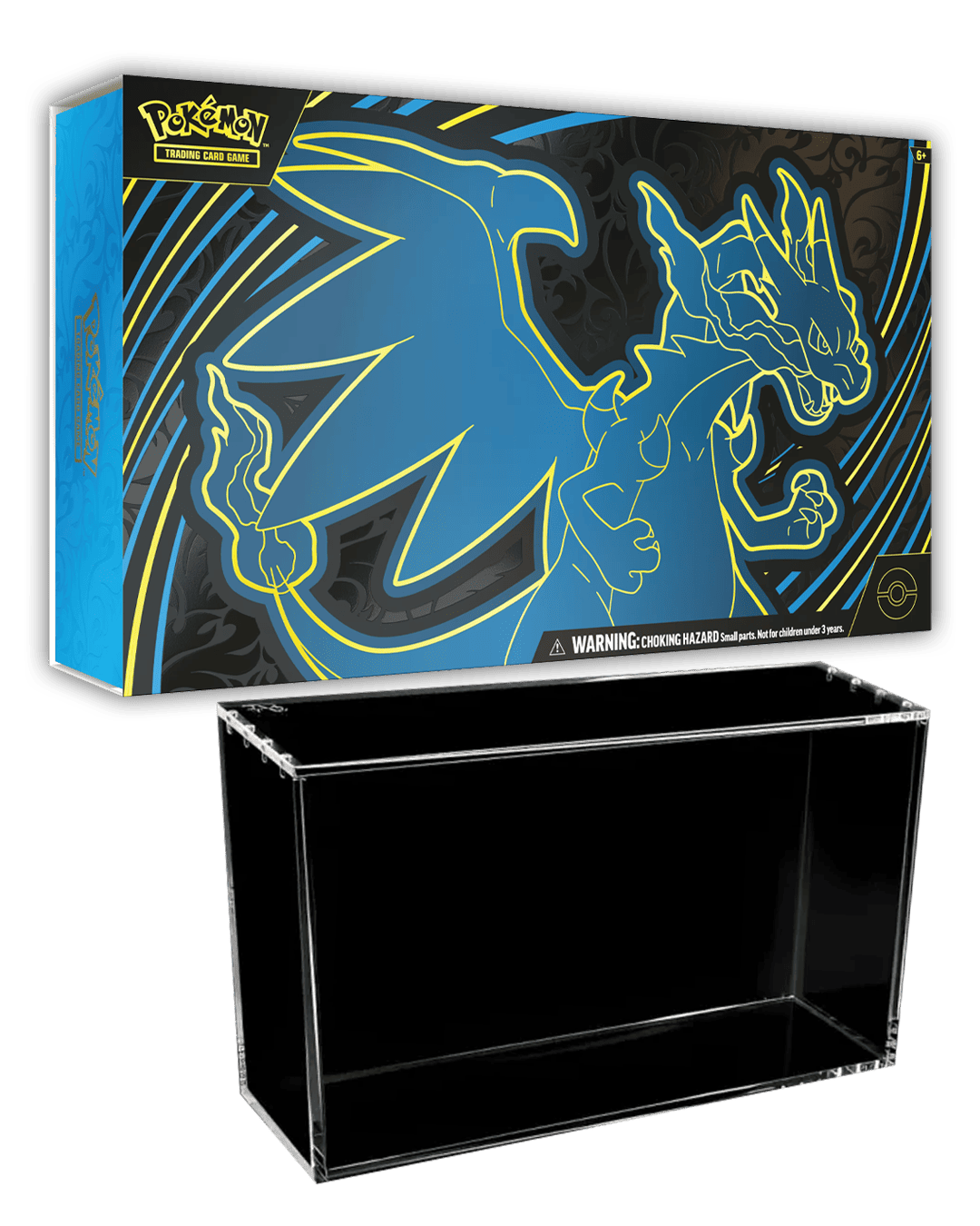 Pokemon Mega Charizard ex UPC 🇬🇧 mit passendem Acryl Case!