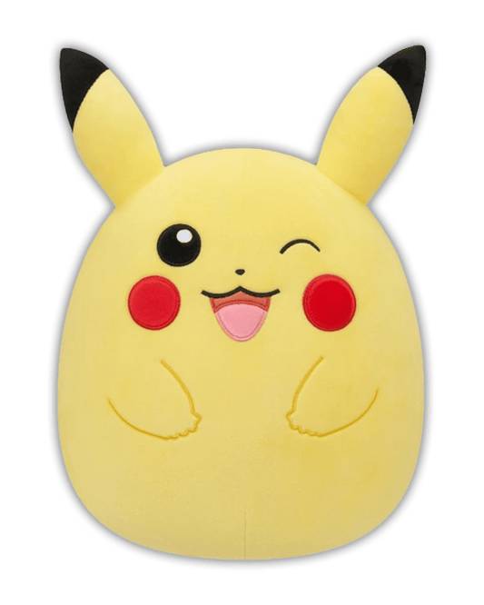 Pokemon Plüsch - Squishmallow Pikachu (zwinkernd) 50cm - offizielles Plüsch
