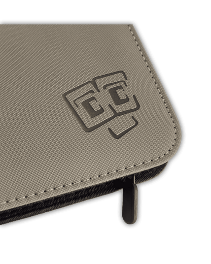 TCG Guru - 9er Pocket Toploader Zipper Binder Xenon - Grau