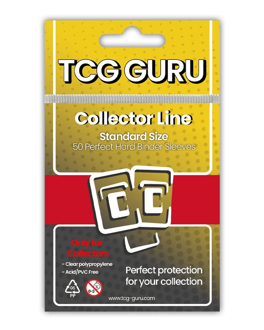 TCG Guru - 50 Collector Line Perfect Hard Binder Sleeves