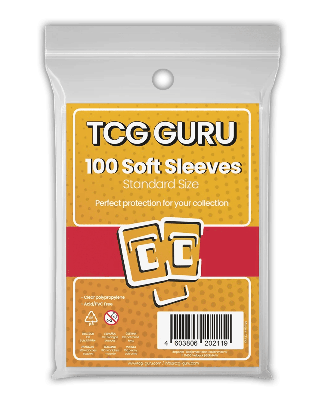 TCG Guru - 100 Soft Sleeves / Schutzhüllen