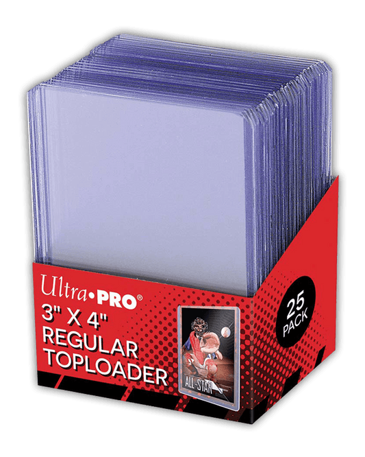 Ultra Pro 3" x 4" Regular Toploader Clear - 25 Stück